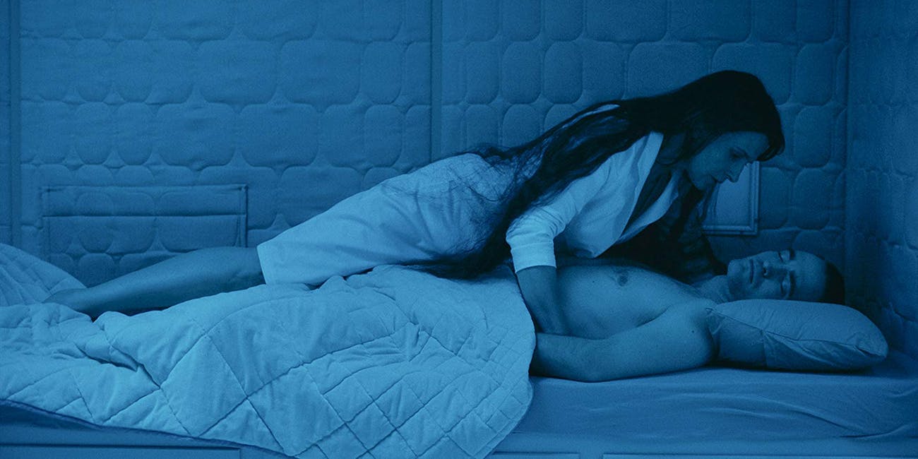 Juliette Binoche and Robert Pattinson in High Life, dir. Claire Denis, 2018