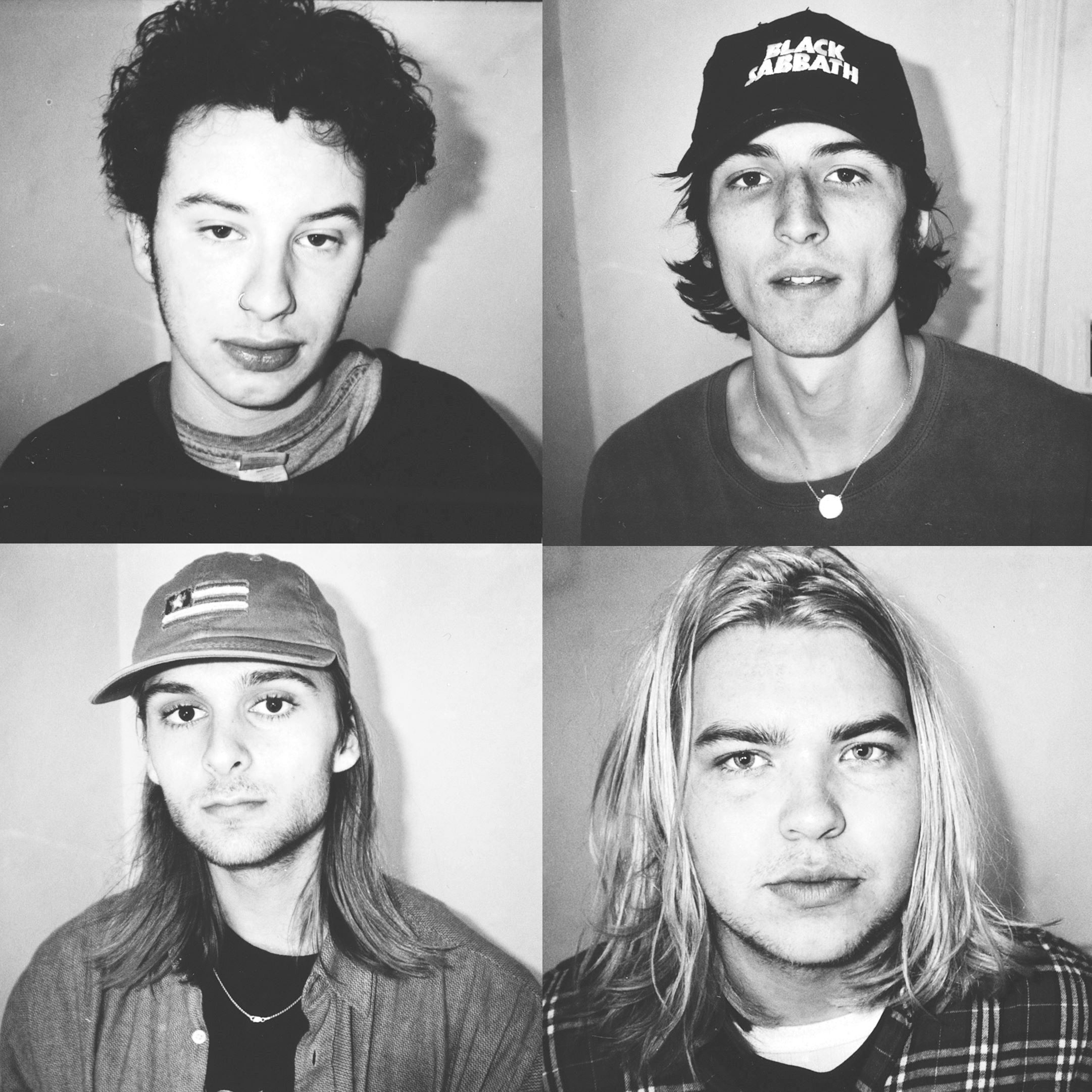 Ezekiel Doo; clockwise: Dan Rankin (guitar, trinkets), Mojo Camm (guitar, vox), Cai Mooney (bass, backing vox), Ollie Smart (drums)