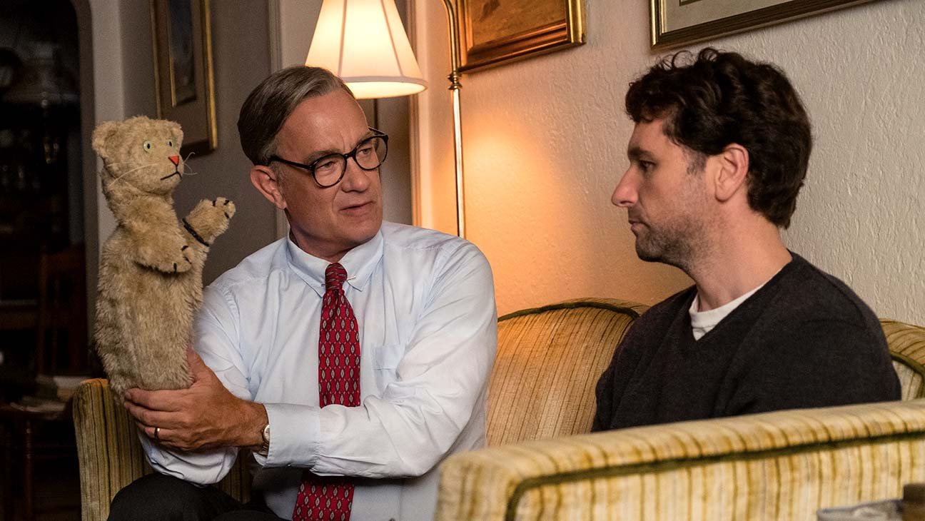 Tom Hanks and Matthew Rhys in A Beautiful Day in the Neighborhood, dir. Marielle Heller, 2019